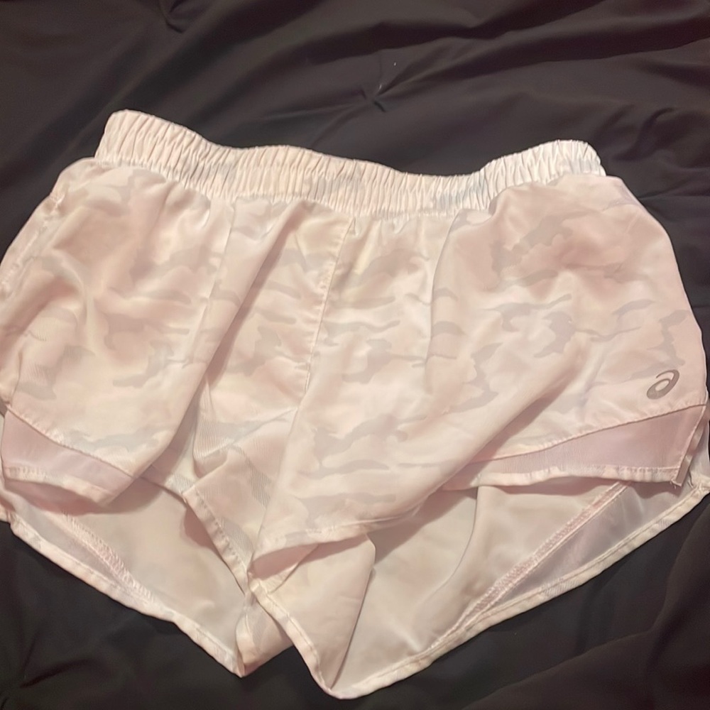 ASICS white camo shorts